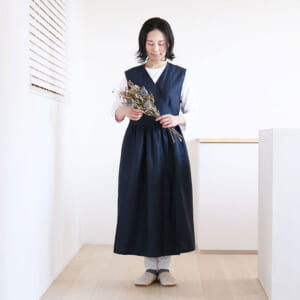 リボンフレアエプロン