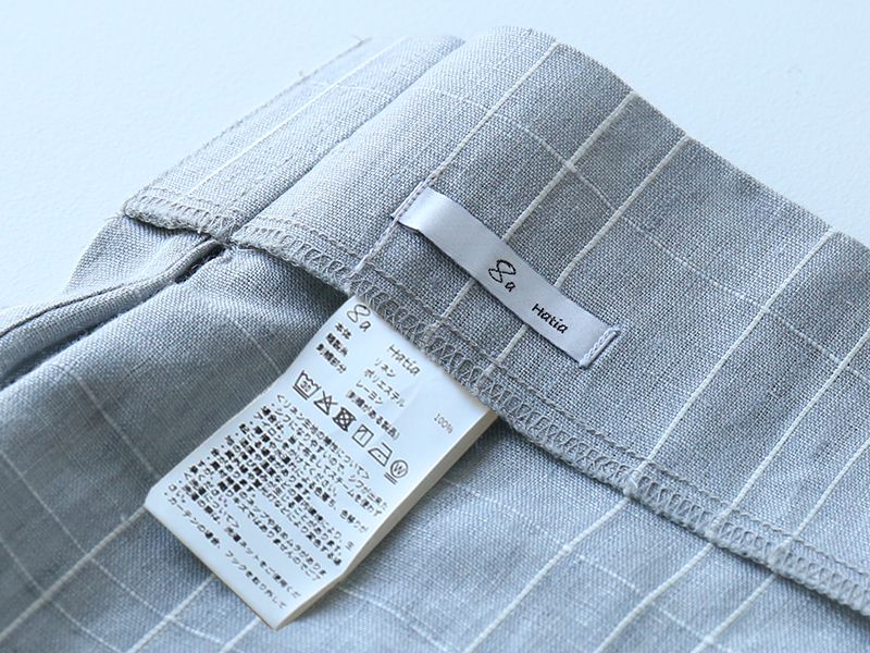 チェックグレー タグ