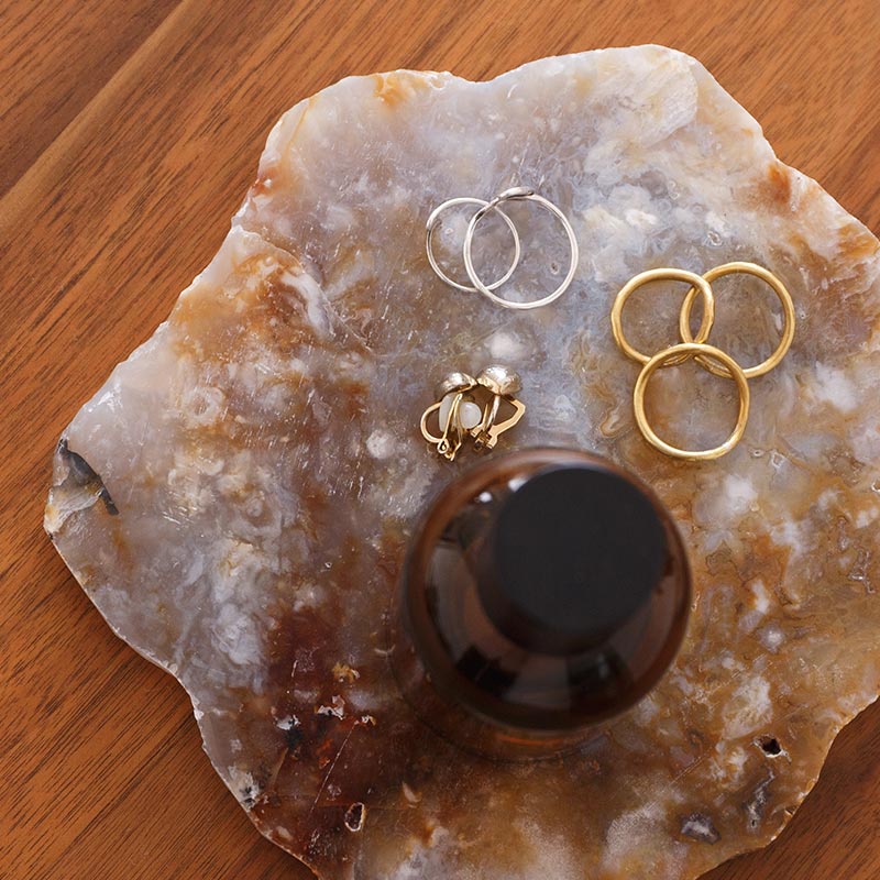 天然石の小物プレート