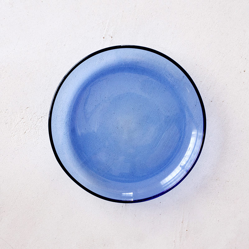 ポップなガラスのプレート