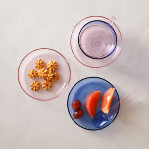 ポップなガラスのプレート