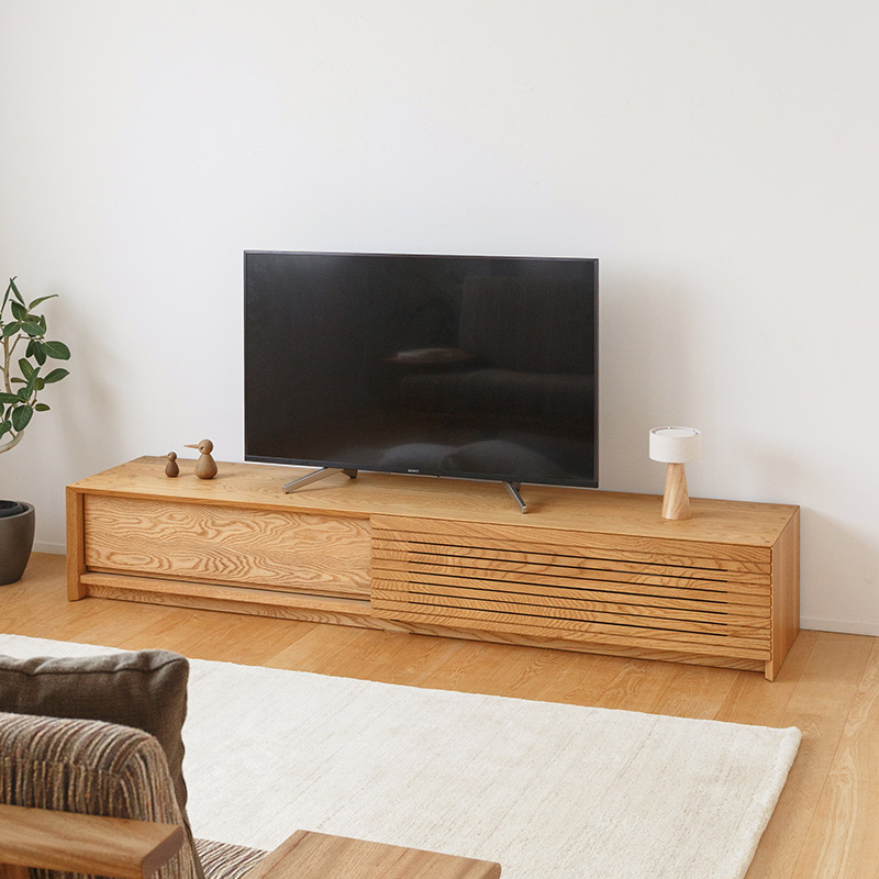 ナラ材の大収納テレビボード [展示品] | ボー・デコール オンライン 
