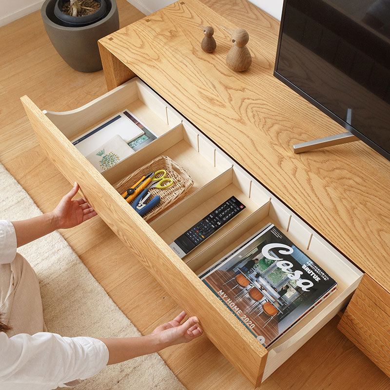 ナラ材の大収納テレビボード [展示品] | ボー・デコール オンライン 