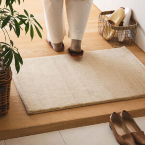Temusubi（手結び）シリーズ 玄関マット [ナチュラルホワイト / HK01E]