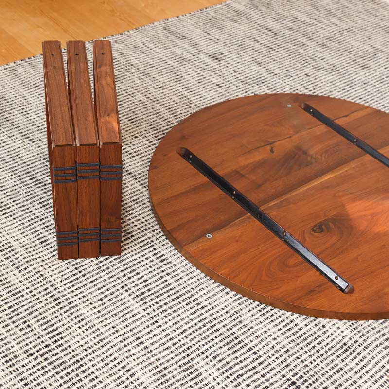 屏風脚のローテーブル