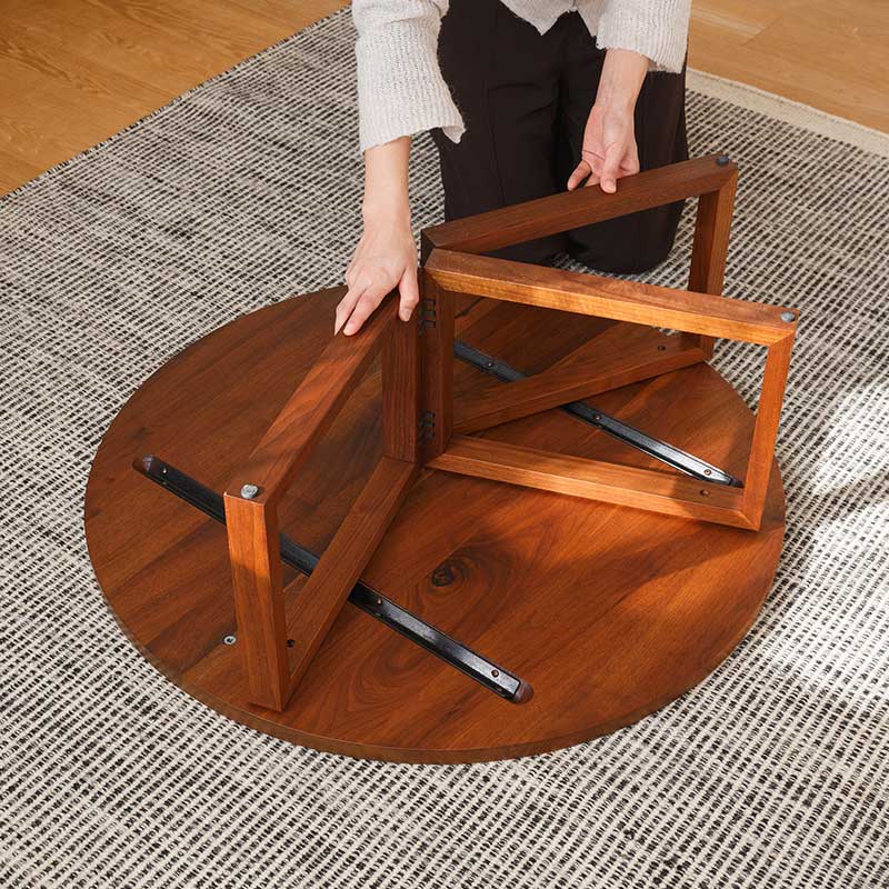 屏風脚のローテーブル
