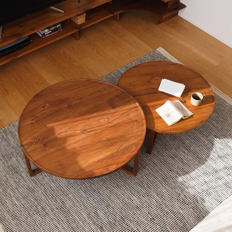 屏風脚のローテーブル