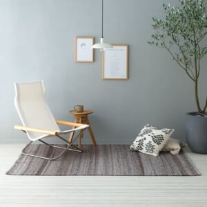 オリジナルラグ　ブレンドR　アッシュブラウン　J2317BN　Lサイズ　約170×240cm　リビング使用イメージ