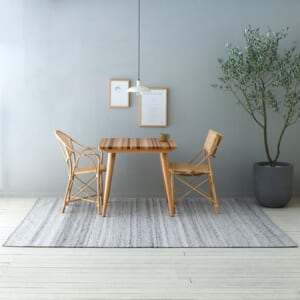オリジナルラグ　ブレンドR　アッシュブラウン　J2317BN　LLサイズ　約200×250cm　ダイニング使用イメージ