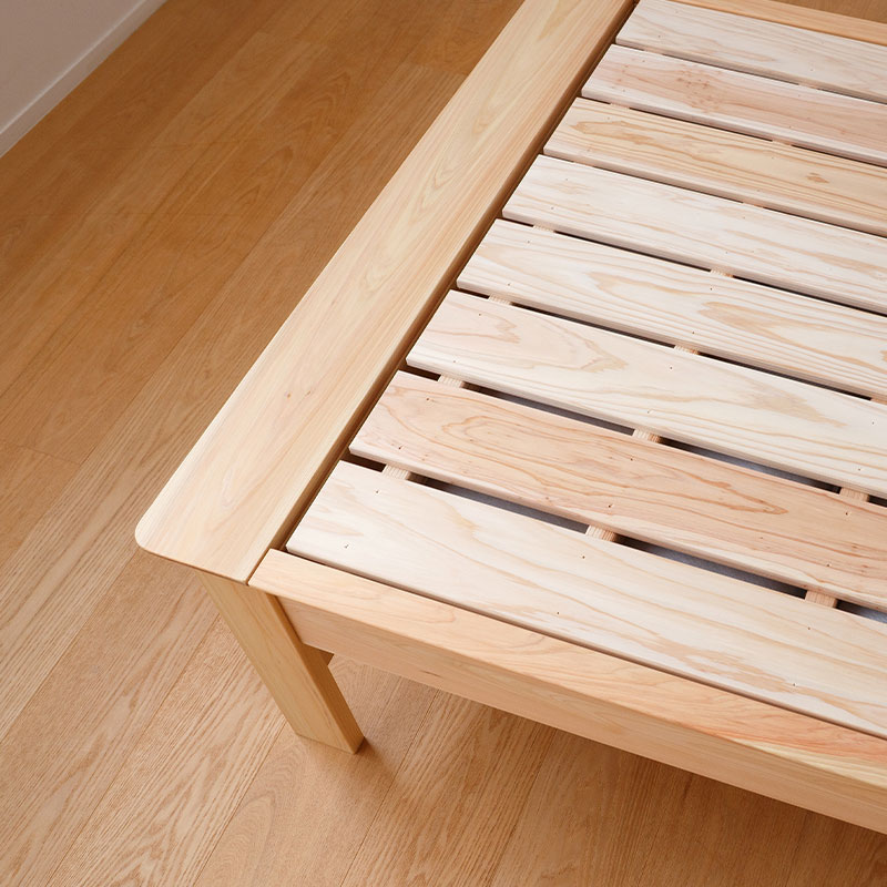 ひのきと炭のベッドフレーム