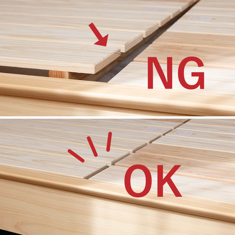 ひのきと炭のベッドフレーム