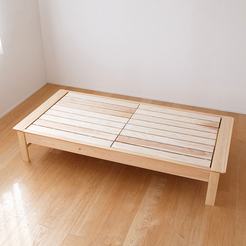 ひのきと炭のベッドフレーム