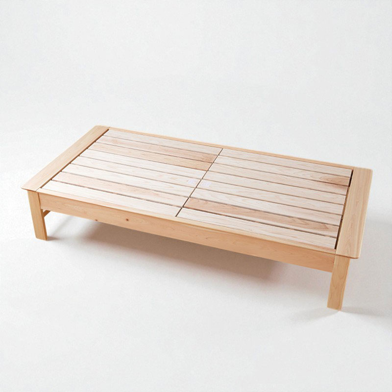 ひのきと炭のベッドフレーム