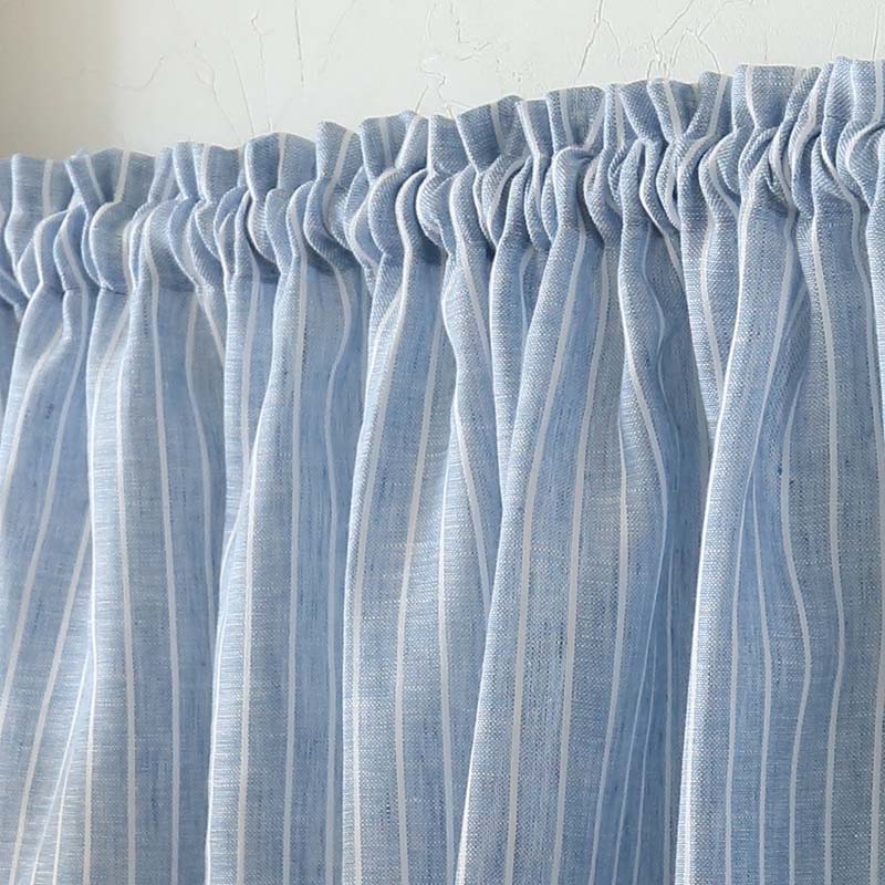 ブルー系 カーテン 小窓用 - カーテン