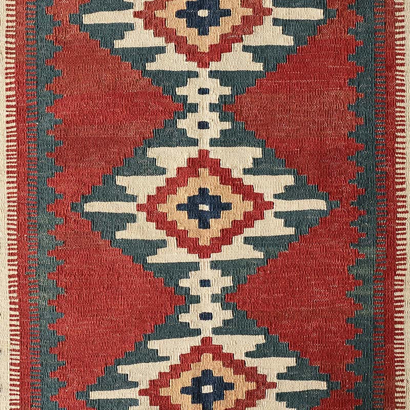 [カシュガイキリム] イラン産 / OK81 / 実物に比較的近い色合い