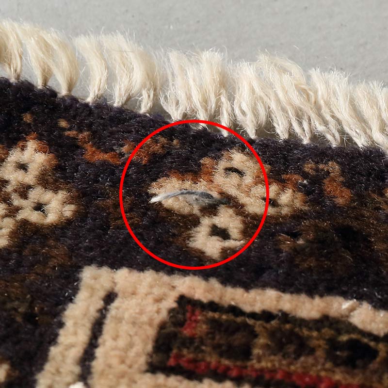 [バルーチ ホワイト] 1990年代 / OR1028 / 糸のほつれ箇所あり