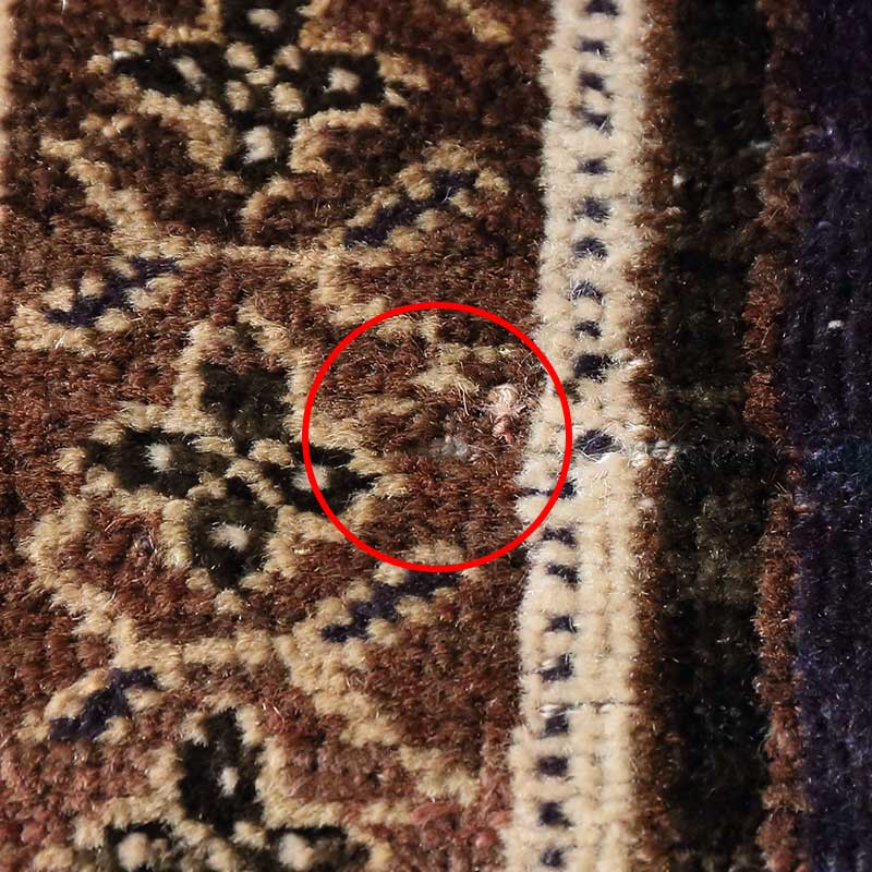 [バルーチ ホワイト] 1990年代 / OR1028 / 複数個所に糸抜けあり