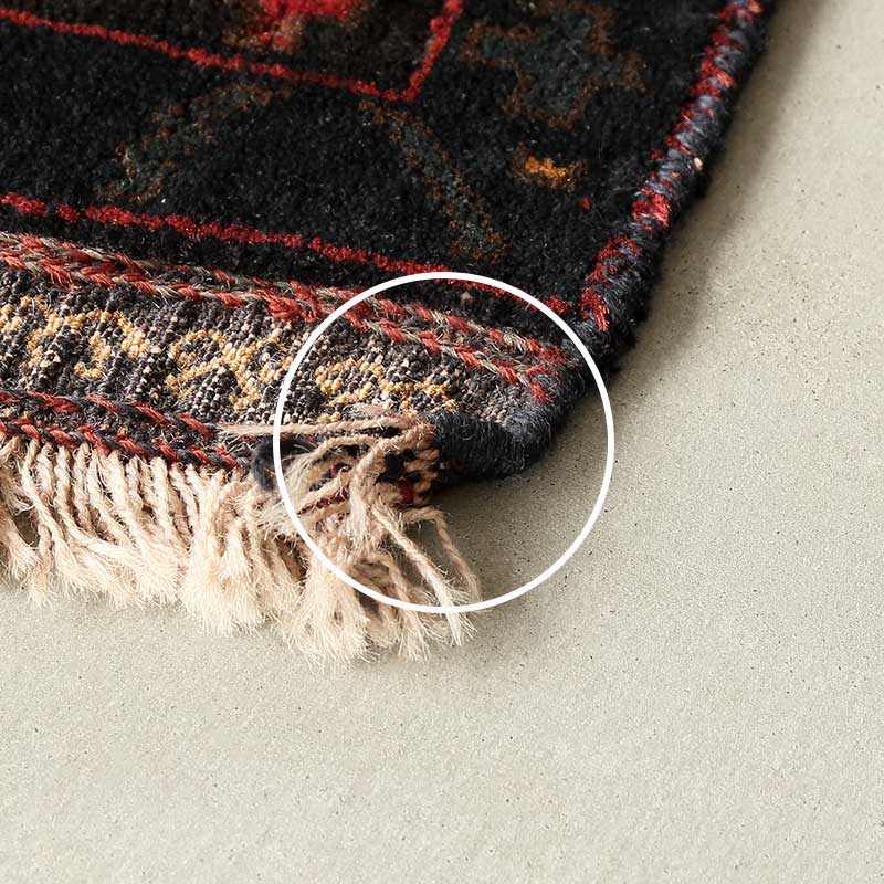 [バグラニ] アフガニスタン産 / 1990年代 / 55×93cm / OR1105 / フリンジの角に丸まるクセあり