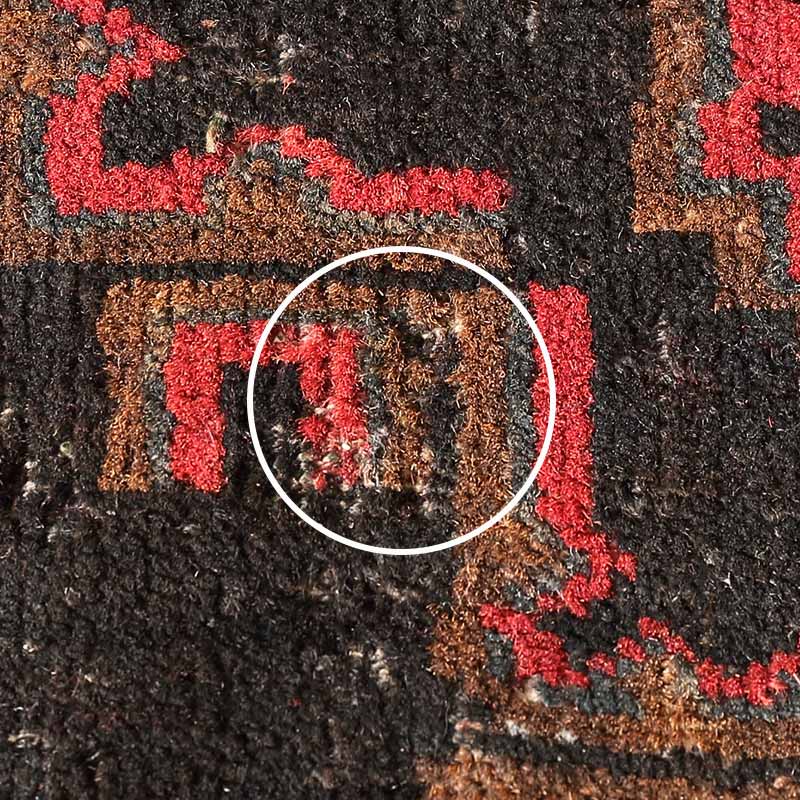 [バグラニ] アフガニスタン産 / 1990年代 / 55×93cm / OR1105 / 小さめの糸抜け