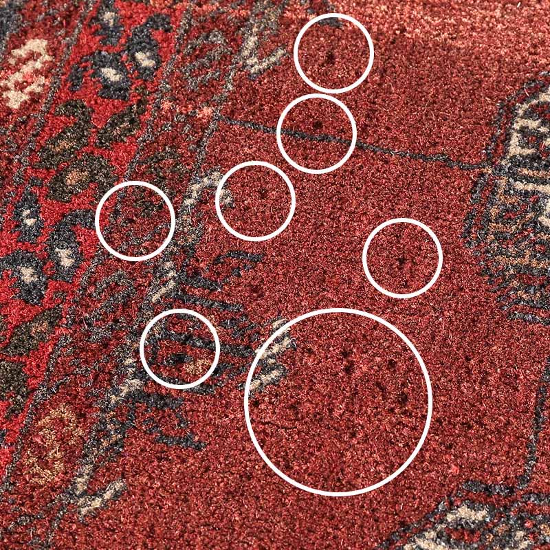 トライバルラグ[トルクメン ブハラ] / 1990年代 / OR1129 / 細かな糸抜けが多数あり