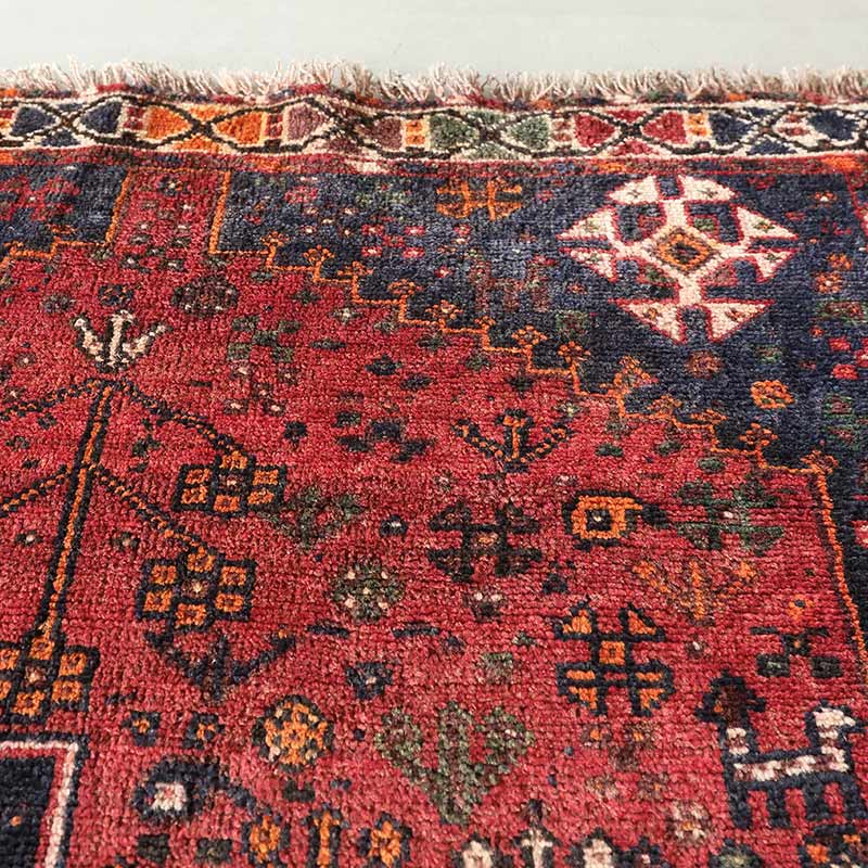 [シラーズ] イラン産 / 1980年代 / OR1135 / 108×151cm / 全体的に擦れている印象
