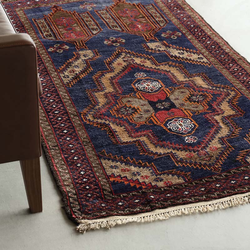 ペルシャ絨毯 高品質 オールドバルーチ族2697トライバルラグ | chidori.co