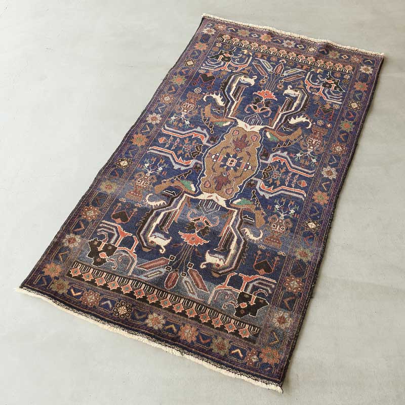最終金額】180×108cm アフガニスタン・ヘラート・ザッカン産 絨毯 ラグ