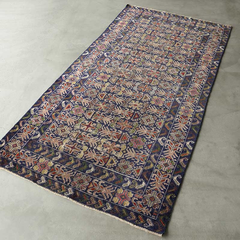 【新品未使用】トライバルラグ　アフガニスタン産 絨毯