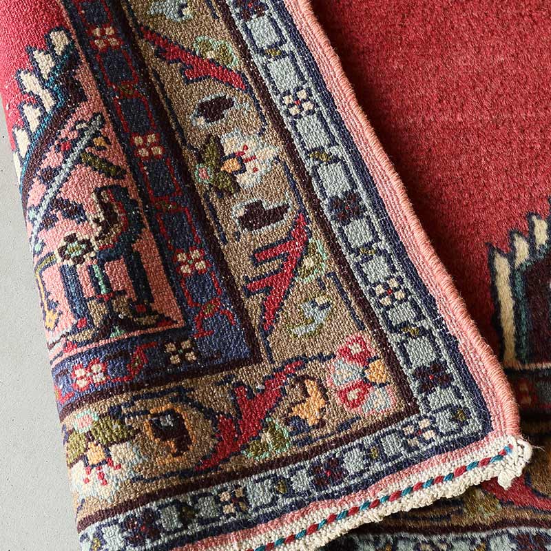 トライバルラグ / [シラーズ] イラン産 / 1970年代 / OR650 / 裏面