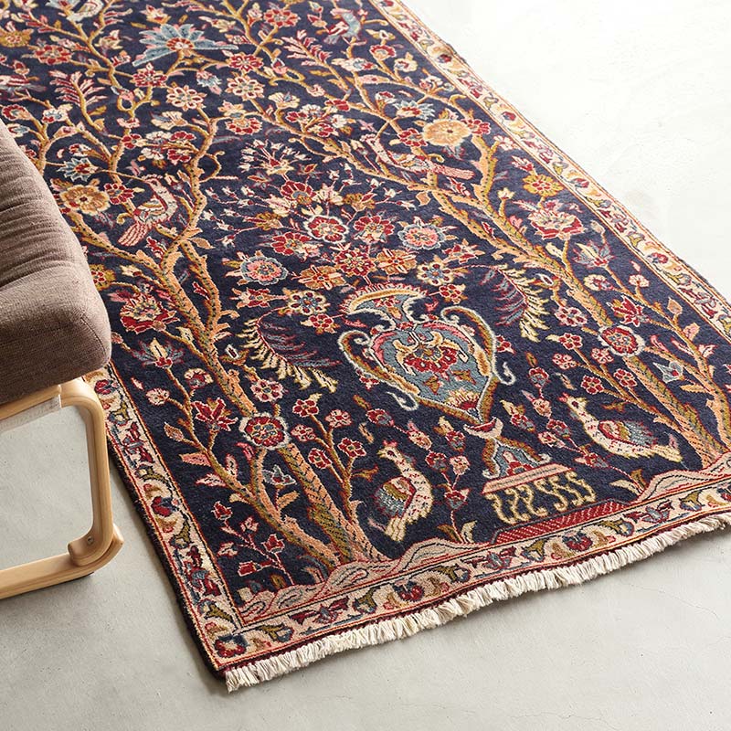 手織りペルシャ絨毯(カシャーン産)トライバルラグ トライバルラグ[カシャーン] イラン産 / 1970年代 / OR938 | ボー