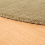 スタンダードウールラグ サンドベージュ 縁のかがり