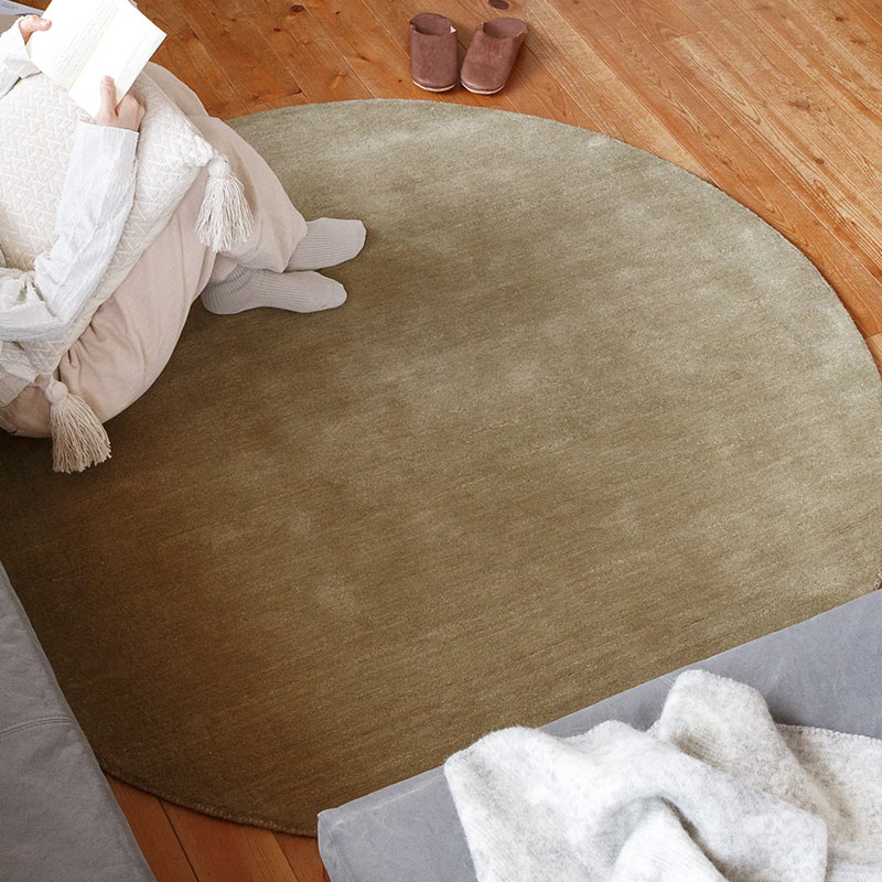 スタンダードウールラグ [サンドベージュサークル / RP6203SBCR]