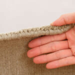 スタンダードウールラグ サンドベージュ 厚み