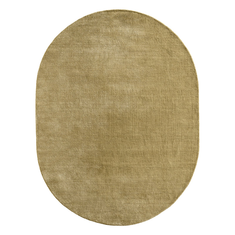 スタンダードウールラグ サンドベージュオーバル