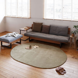 スタンダードウールラグ [サンドベージュオーバル / RP6203SBOV]