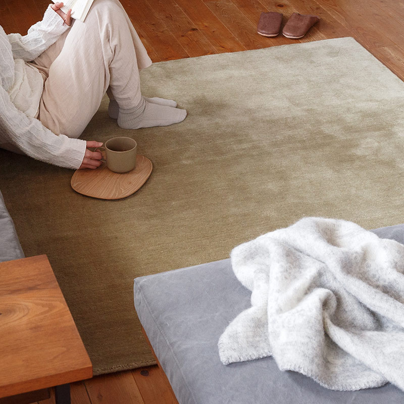 スタンダードウールラグ [サンドベージュスクエア / RP6203SBSQ]