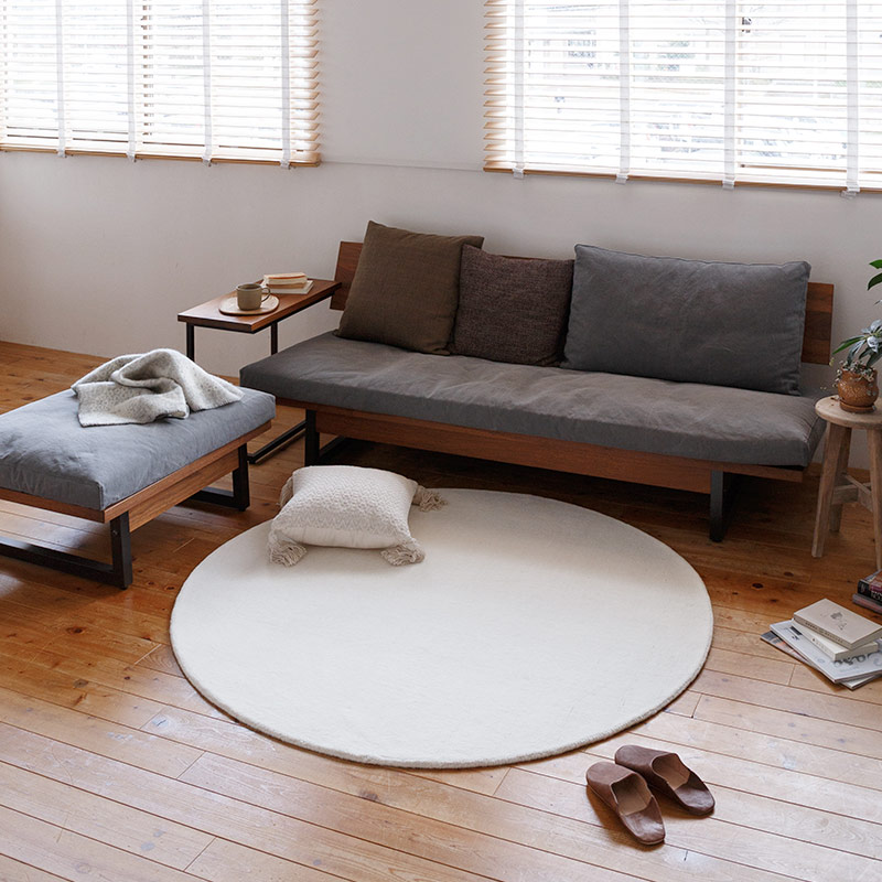 スタンダードウールラグ [ホワイトサークル / RP6203WHCR] を選択 スタンダードウールラグ [ホワイトサークル / RP6203WHCR]