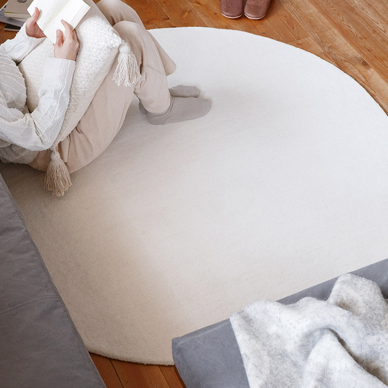 スタンダードウールラグ [ホワイトサークル / RP6203WHCR] を選択 スタンダードウールラグ [ホワイトサークル / RP6203WHCR]