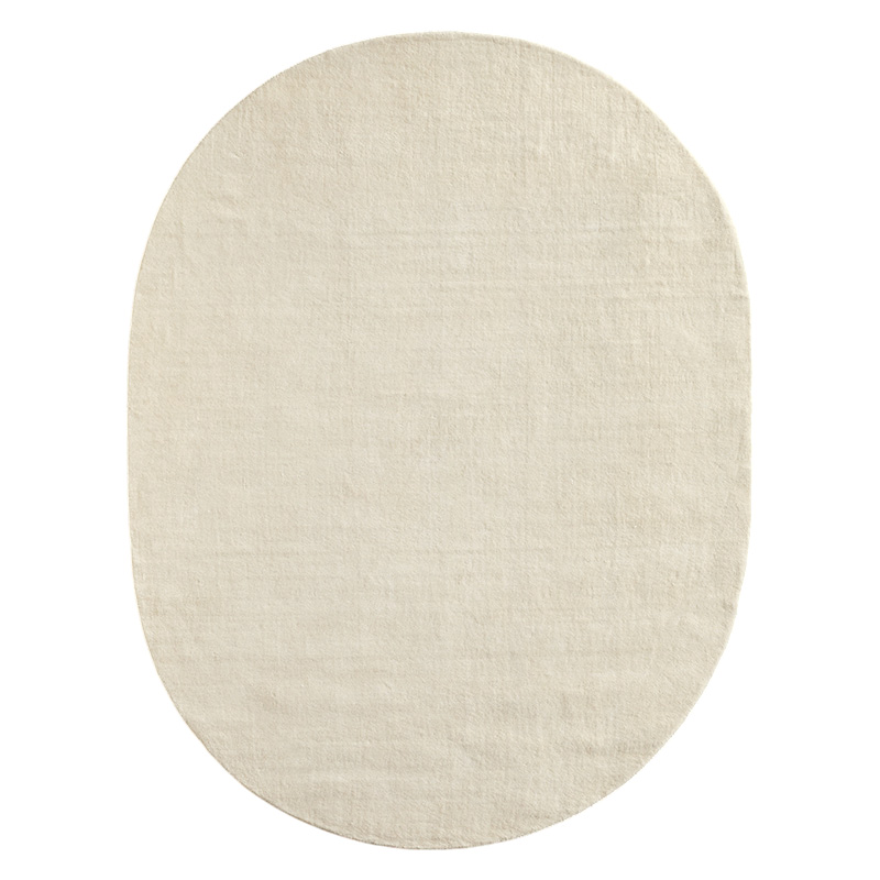 スタンダードウールラグ ホワイトオーバル