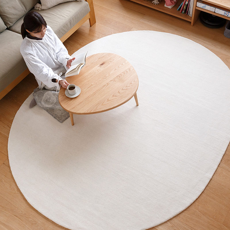 スタンダードウールラグ [ホワイトオーバル / RP6203WHOV]