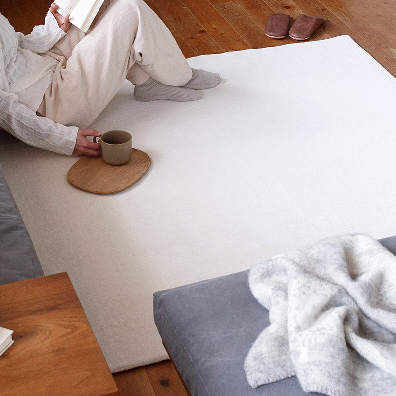 スタンダードウールラグ [ホワイトスクエア / RP6203WHSQ]