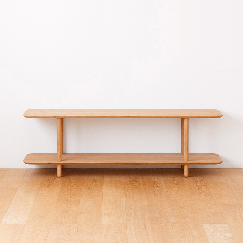 TVボードにもなる竹のローボード