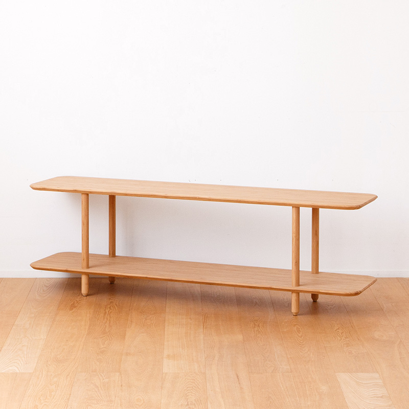 TVボードにもなる竹のローボード