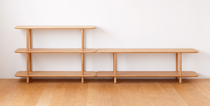 TVボードにもなる竹のローボード