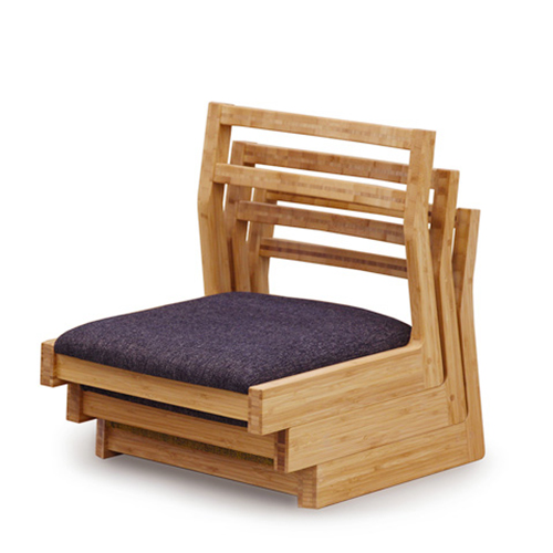 竹の座椅子-スタッキング可能