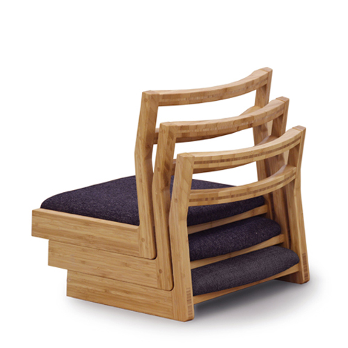 竹の座椅子-スタッキング可能