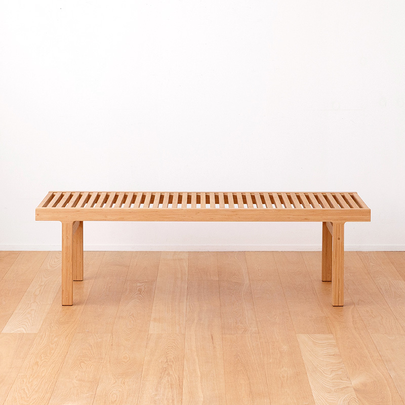 竹のスリットベンチ