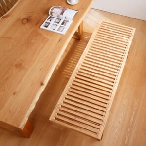 竹のスリットベンチ