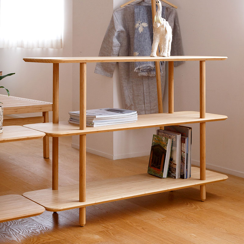 竹の3段シェルフ