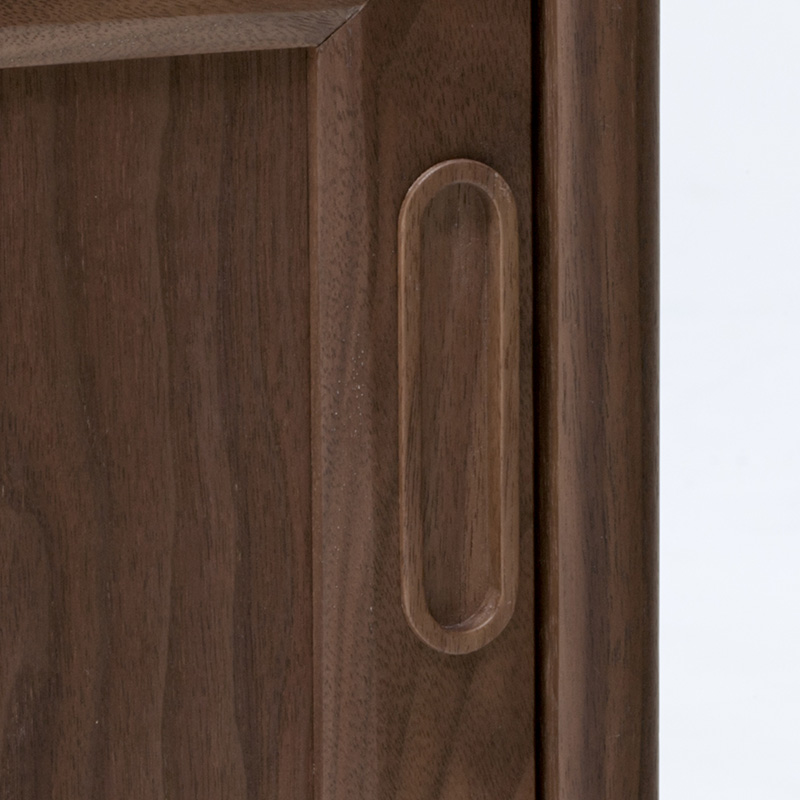 大収納のキャビネットウォールナット×ウォールナット